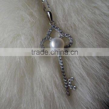 New Fashion Drop Pearl Pendant Key Style Factory Ourlet Jewelry photo-5