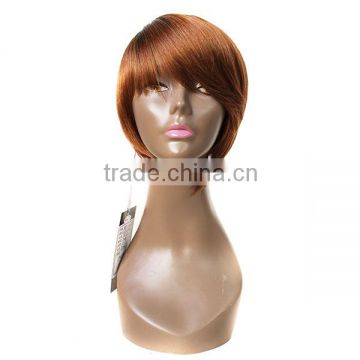 Factory supplier newest remy hair short hair machine made wig