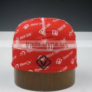 Red Print Swimming Cap photo-3
