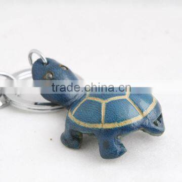 Handmade Leather Turtle Key Chain photo-5