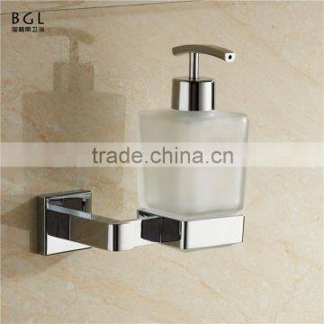 new design ECO-friendly shower room chrome furface square zinc alloy Bathroom Sanitary Items soap dispenser