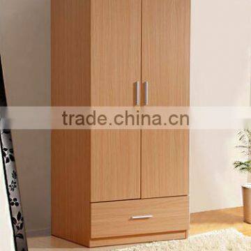 2 door 1 drawer wooden wardrobe best selling for france