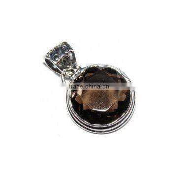 Smokey Quartz Pendant (Faceted )
