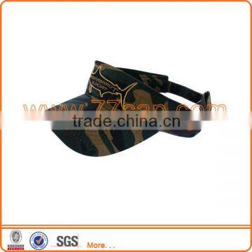 100% Cotton Camo Sun Visor Cap