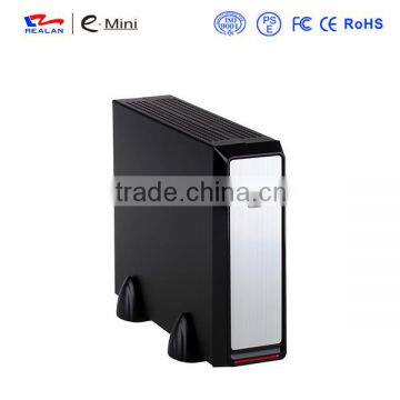 REALAN New Thin Mini ITX Custom Gaming HTPC Computer Case E-2019 With Power Supply (SGCC 0.8mm, 2.5'HDD) OEM