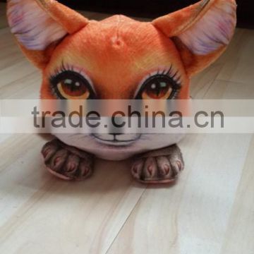 factory wholesale 3D plush fox cellphone seat plush toy fox shaped mobile phone holder