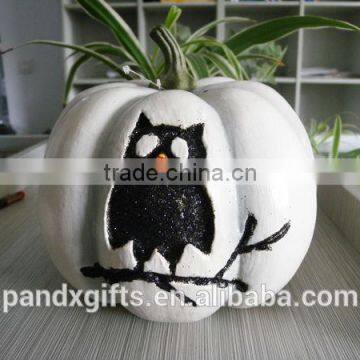 owl glitter foam pumpkin