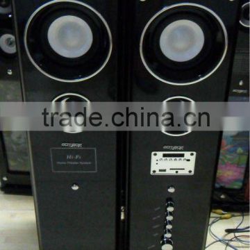 2.0 channel multimedia speaker with usb,sd,Iphone slot and remote