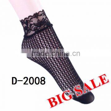 New Coming Fashion Ladies Wholesale Nylon Fishnet Ankle Socks