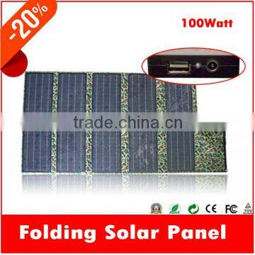 high efficiency camping 100W best solar panel