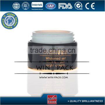 15g 30g Aluminum Jar With Inner Side Glass Bottle,shiny Gold Color Cap photo-2