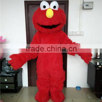 Hola good quality movie mascot costume/elmo mascot costume for sale