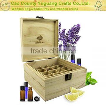 Wholesale Pine Wood doTERRA Wooden Essential Oil Bottle Storage Box