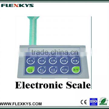 Generic silk-screen customized push button polydome membrane switch for electronic scale