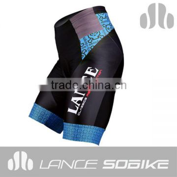 2015 China 3D china customized Sublimated printing cycling gear pants Padded Cycling Shorts