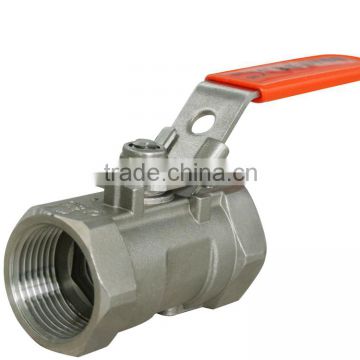 Manual opeated 1pc stainless steel ball valve