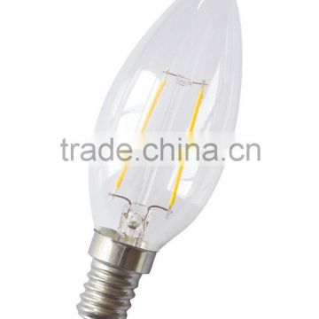 Hot sale! GS 2W E14 LED Filament Candle light bulb