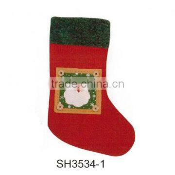 Printed Christmas stocking for decoration
