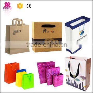 Many design customized kraft decorative gift paper bag for package