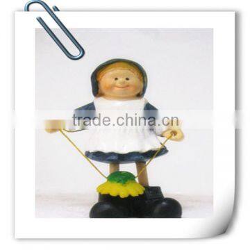 Factory Price Child Figurine Doll Resin Craft for Home Decoration & Gift