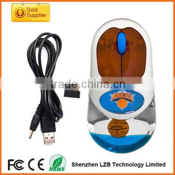 China Shenzhen factory directly selling cheap wireless aqua mouse low price liquid mouse custom floater inside