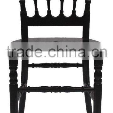 black Resin/Acrylic/PolyCarbonate Napoleon Chair--strong