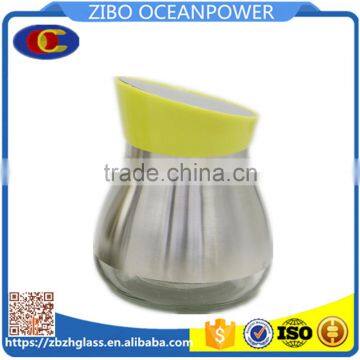 Screw caps s/s cover glass canister