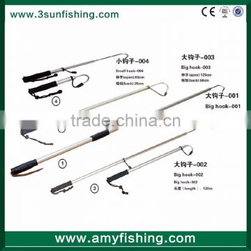 fishing equipment aluminum fishing gaff ice gaff hand hook and fork