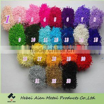 Double side pearlized flower stamens