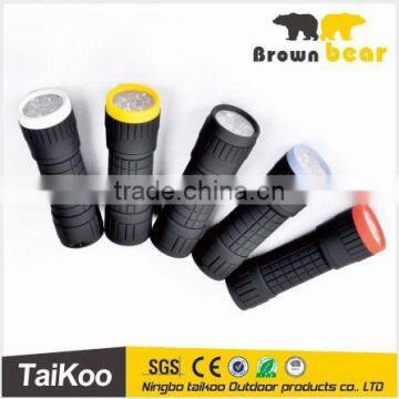 mini multicolor 14 led geepas torch with 3aaa battery