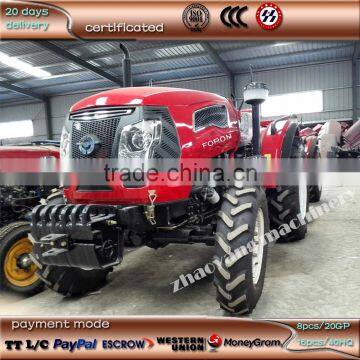 Tractor FN554C, 55hp,4000X1500X1900mm, wheel tread 1220mm, 8.30-20/12.4-28 tyre, 2 hydraulic valves, power steering