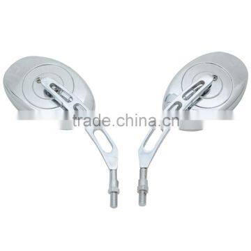 Motorcycle Chrome Side Rear View Mirrors For Honda Suzuki Kawasaki Chopper New photo-3