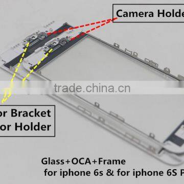 Glass Replacement With Cold Press Frame+ Oca Glue + Polarizer +QR Code Sticker+ Ear Mesh for Iphone photo-2