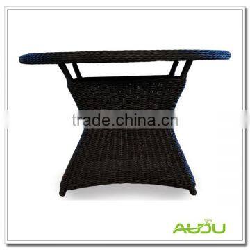 Audu Black Rattan 100cm Round Dining Table photo-2