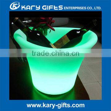 Illuminated Plastic Ice Bucket Led Plastic Wine Cooler
