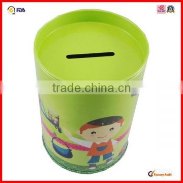 manufacturer round beautiful coin tin box