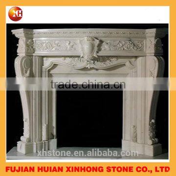 Carved Suspended Marble Fireplace,indoor Freestanding Fireplace photo-4