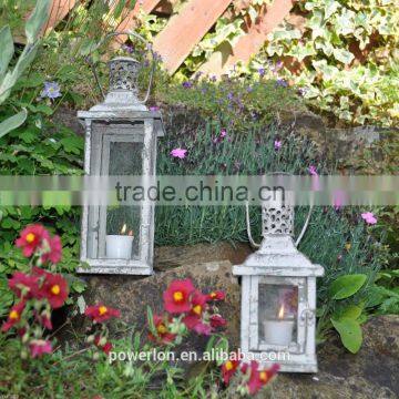 Distressed Metal Lantern Decorate Lantern Candle Lantern photo-5