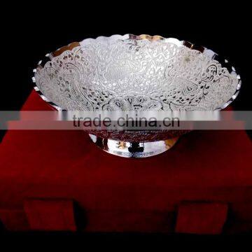 New Design Silver Plated Brass Bowl for Home Decoration, Wedding Gift and Return Gift photo-3