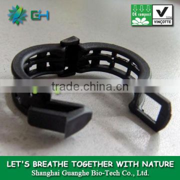 Black environmentally friendly material 100%biodegradable plastic pla clips, agricultural tomato pla clips