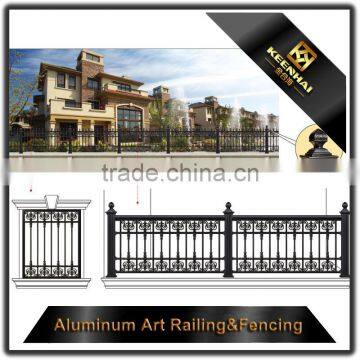 Outdoor Powder Coated Decorative Cast Aluminum Garden Fence