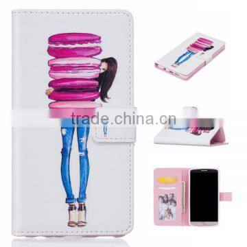 Low Price High Quality Embossed Leather Phone Wallet Case For LG photo-2