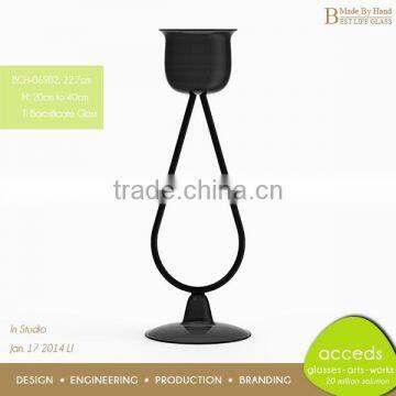 Hiqh End Borosilicate Glass Wedding Candle Holder photo-5