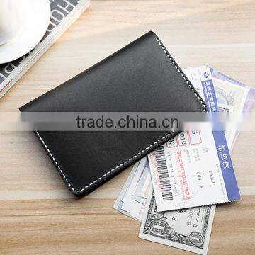 Simple Style Passport Cover Passport Holder Crazy Horse Leather Travel Wallet photo-3