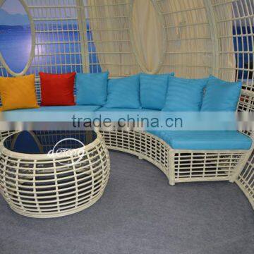 outdoor furniture with aluminium and PE rattan gazebo