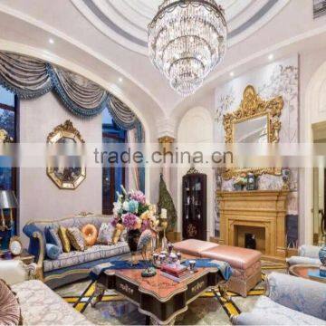 Large Size Sitting Room Furniture Set Antique Console Table With Mirror Arts photo-5