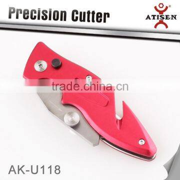 Wholesale Paper Cutter Folding Utility Pocket Knife Cutter With Aluminium Handle photo-3
