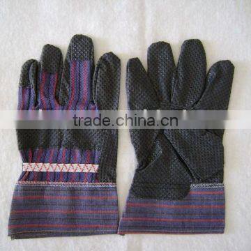 Black PVC impregnated working glove