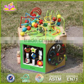 2017 New Fashion 5 in 1 Baby Wooden Activity Cube Toddlers Best Design Wooden Activity Cube Kids Wooden Activity Cube W11B088 photo-6