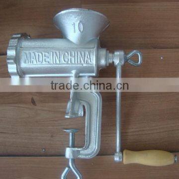 10#Handle operating meat mincer, Manual Meat Grinder, hot sale meat mixer grinder